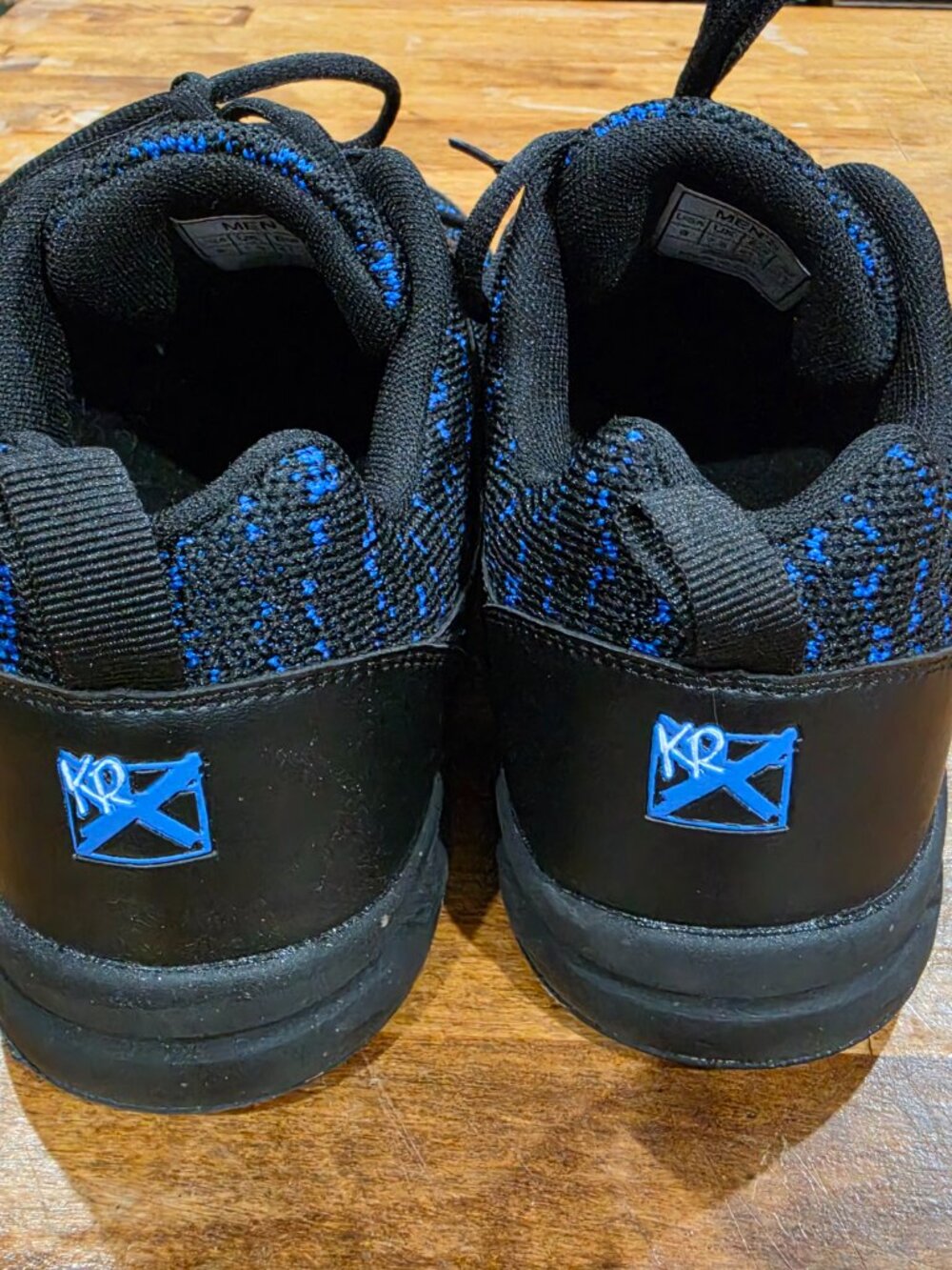 KR Strikeforce Aviator Bowling Shoes Black Blue Men's 9 - Picture 2 of 6